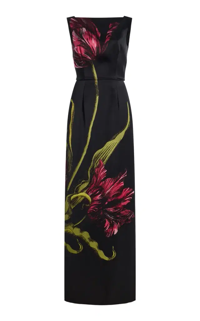 Erdem Floral Satin Gown