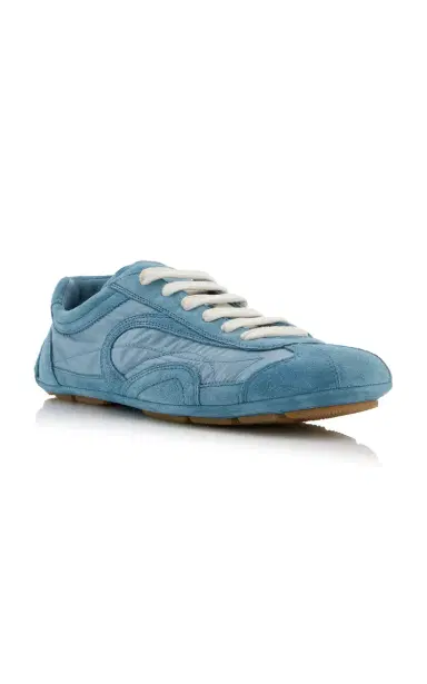 Prada Montecarlo Re-Edition 2005 Suede-Trimmed Re-Nylon Sneakers | Thumbnail 4 Prada Montecarlo Re-Edition 2005 Suede-Trimmed Re-Nylon Sneakers | Thumbnail 4