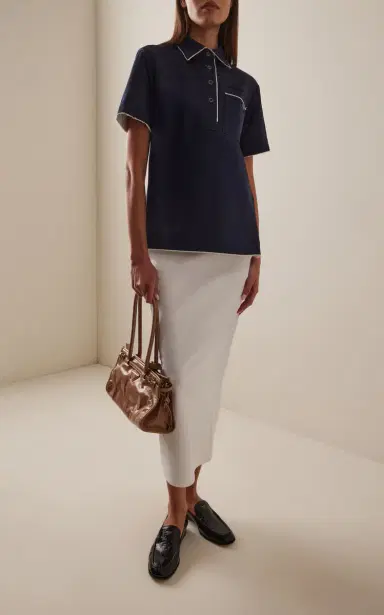 Prada Cotton Polo Shirt | Thumbnail 2 Prada Cotton Polo Shirt | Thumbnail 2