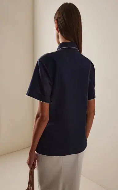 Prada Cotton Polo Shirt | Thumbnail 4 Prada Cotton Polo Shirt | Thumbnail 4