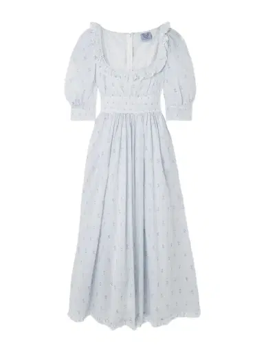 Thierry Colson Yolande Ruffled Floral-print Cotton-voile Midi Dress | Thumbnail 1