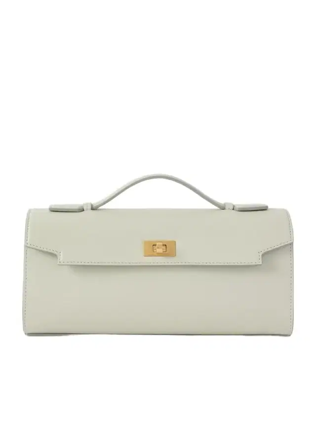 Mortimer Textured-leather Clutch