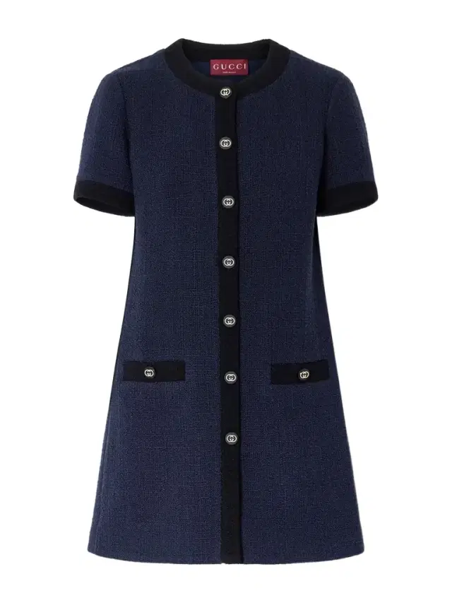 Wool-blend Bouclé Mini Dress