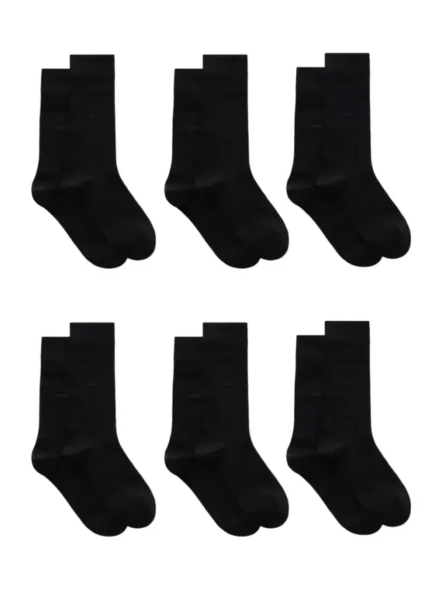Set Of Six Intarsia Ribbed Organic Cotton-blend Socks