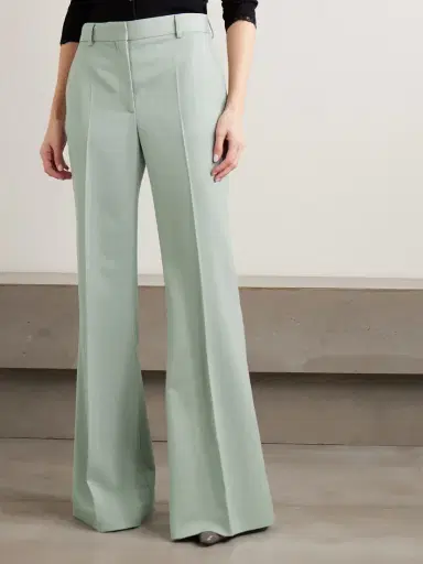 Stella McCartney Striped Wool-jacquard Flared Pants | Thumbnail 3 Stella McCartney Striped Wool-jacquard Flared Pants | Thumbnail 3