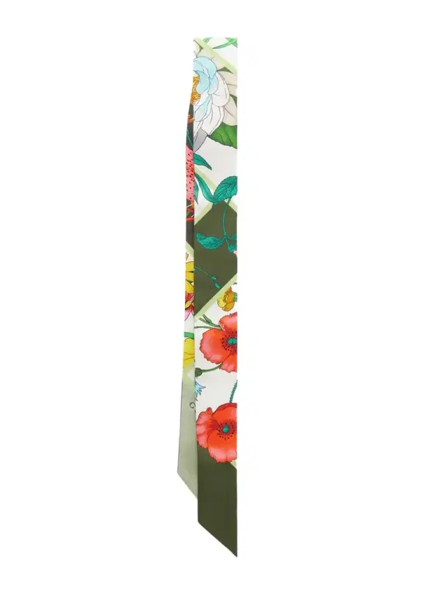 Floral-print Silk-twill Scarf