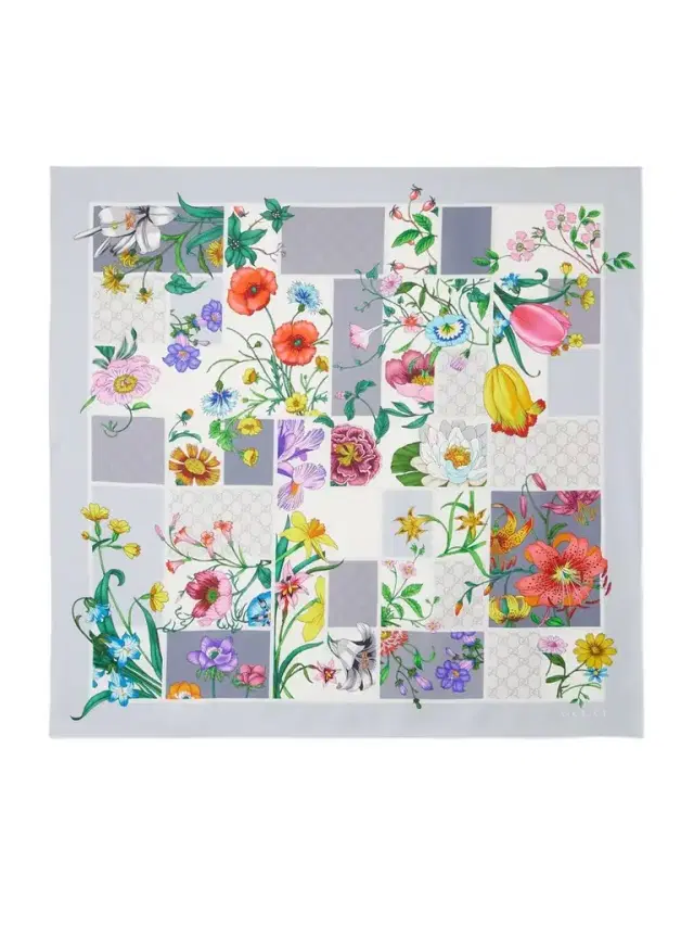 Printed Silk-twill Scarf