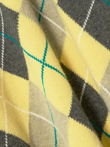 JW Anderson + Pringle Argyle Wool Polo Sweater | Thumbnail 5 JW Anderson + Pringle Argyle Wool Polo Sweater | Thumbnail 5