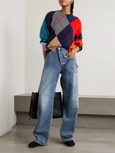 JW Anderson + Pringle Argyle Wool Sweater | Thumbnail 2 JW Anderson + Pringle Argyle Wool Sweater | Thumbnail 2