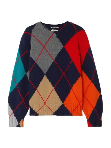 JW Anderson + Pringle Argyle Wool Sweater | Thumbnail 1 JW Anderson + Pringle Argyle Wool Sweater | Thumbnail 1
