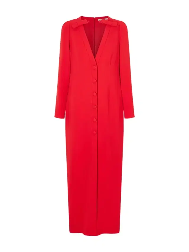 Bow-detailed Cady Midi Dress
