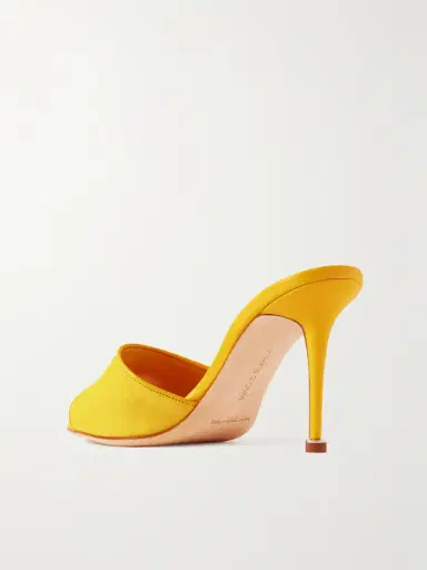 Manolo Blahnik Larache 90 Suede Mules | Thumbnail 3 Manolo Blahnik Larache 90 Suede Mules | Thumbnail 3