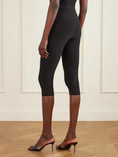 Norma Kamali Pedal Pusher Cropped Stretch-jersey Leggings | Thumbnail 4 Norma Kamali Pedal Pusher Cropped Stretch-jersey Leggings | Thumbnail 4