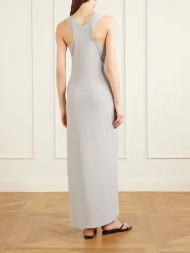Norma Kamali Racer Stretch Satin-jersey Maxi Dress | Thumbnail 3