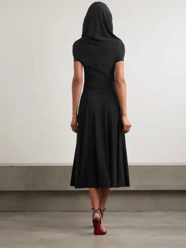 Norma Kamali Off-the-shoulder Jersey Midi Dress | Thumbnail 3