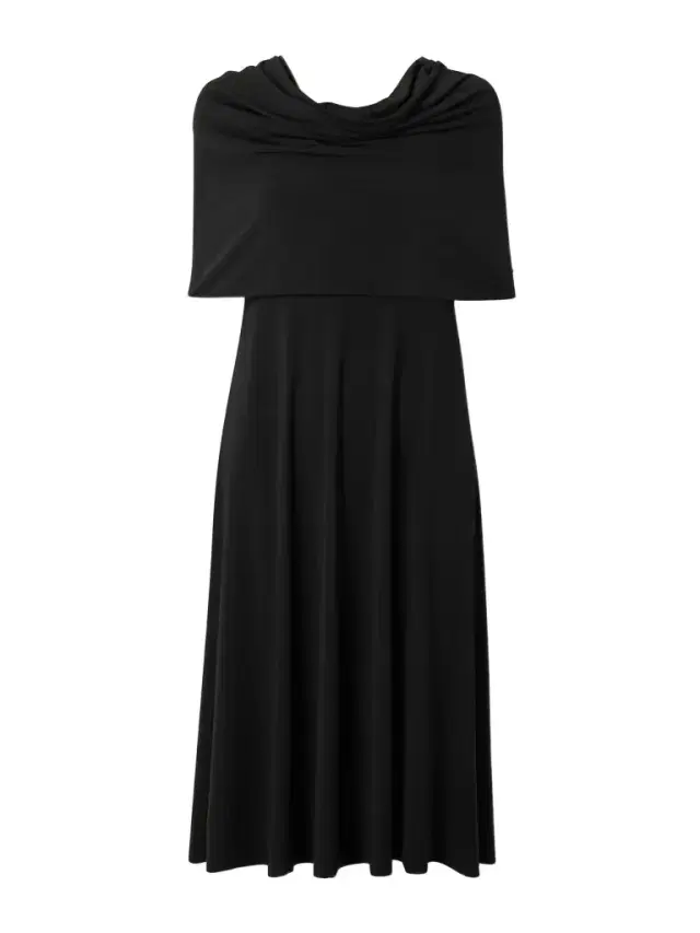Norma Kamali Off-the-shoulder Jersey Midi Dress