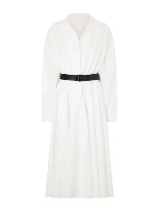 Belted Gathered Shell Maxi Dress