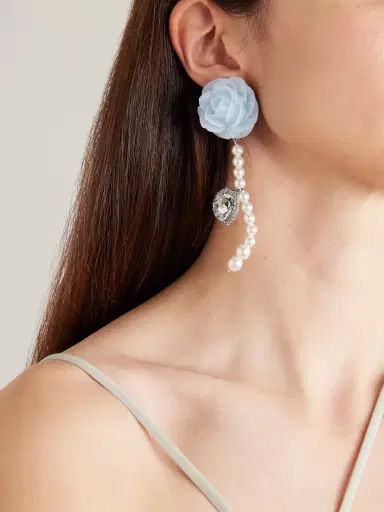 Magda Butrym tone, Pearl-like, Resin And Crystal Earrings | Thumbnail 2 Magda Butrym tone, Pearl-like, Resin And Crystal Earrings | Thumbnail 2