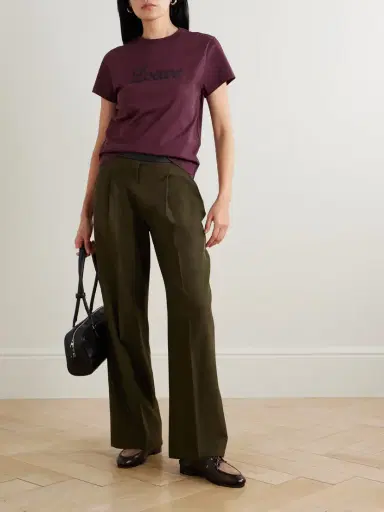 Loewe Embroidered Cotton-jersey T-shirt | Thumbnail 2