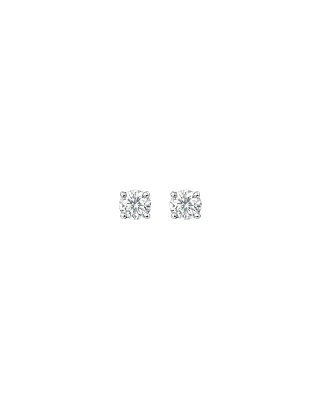 Wish Fine Jewelry 1.43ct Diamond 18K Gold Illusion Stud Earrings