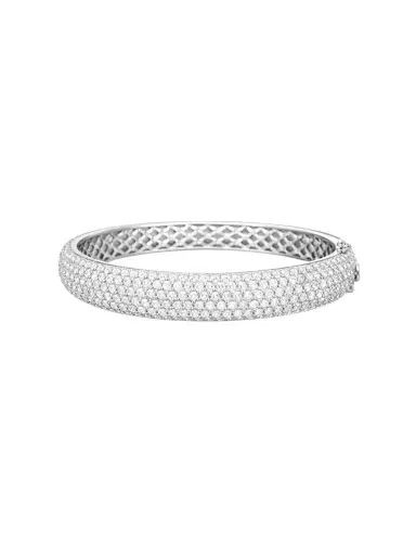 Wish Fine Jewelry 27.19ct Diamond 18K Gold Bangle Bracelet | Thumbnail 1 Wish Fine Jewelry 27.19ct Diamond 18K Gold Bangle Bracelet | Thumbnail 1