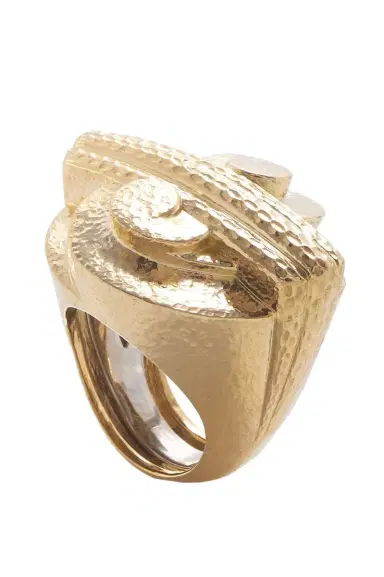 DAVID WEBB Double Scroll Step Ring | Thumbnail 1