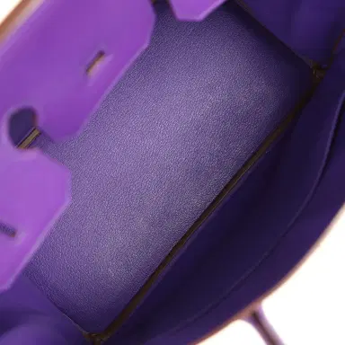 HERMÈS Pre-owned Hermes Birkin 35 Crocus Epsom Palladium Hardware | Thumbnail 8 HERMÈS Pre-owned Hermes Birkin 35 Crocus Epsom Palladium Hardware | Thumbnail 8