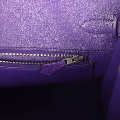 HERMÈS Pre-owned Hermes Birkin 35 Crocus Epsom Palladium Hardware | Thumbnail 9 HERMÈS Pre-owned Hermes Birkin 35 Crocus Epsom Palladium Hardware | Thumbnail 9