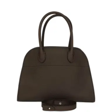 The Row The Row Soft Margaux 10 Deep Brown Calfskin Silver Hardware | Thumbnail 1 The Row The Row Soft Margaux 10 Deep Brown Calfskin Silver Hardware | Thumbnail 1