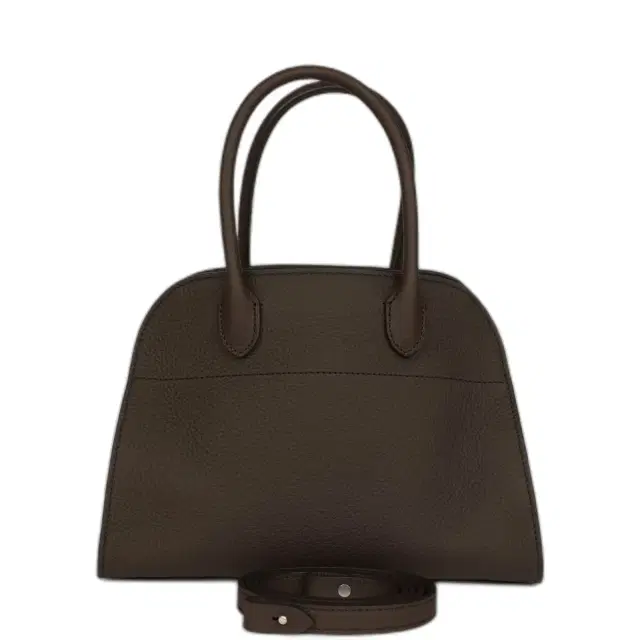 The Row The Row Soft Margaux 10 Deep Brown Calfskin Silver Hardware