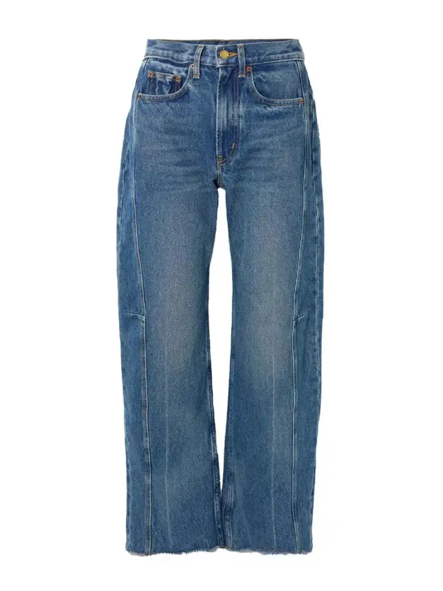 Relaxed Cuffed Lasso Jeans