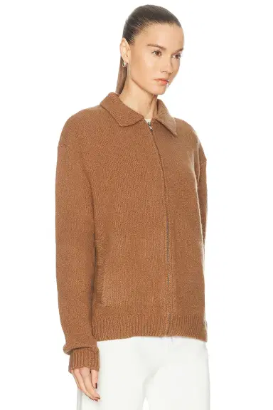 Aya Muse x REVOLVE Knit Zip Up Jacket With Collar | Thumbnail 5 Aya Muse x REVOLVE Knit Zip Up Jacket With Collar | Thumbnail 5