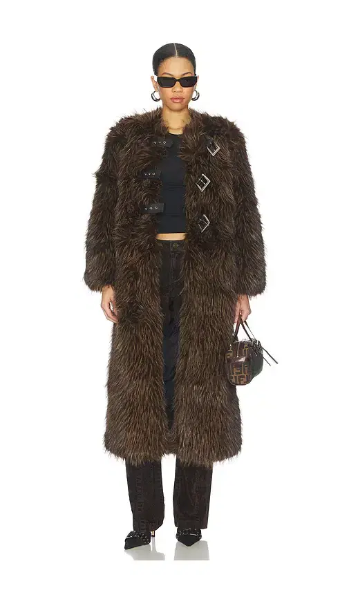 Nolwen Fox Maxi Coat
