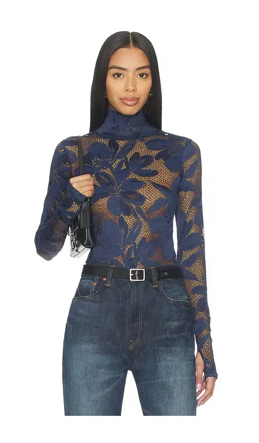 AFRM Zadie Crochet Floral Top