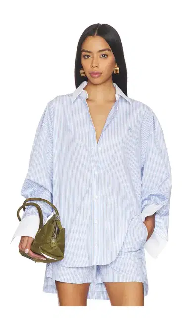 The Attico Striped Button Down Shirt | Thumbnail 7 The Attico Striped Button Down Shirt | Thumbnail 7