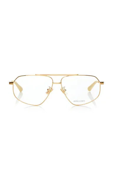 Bottega Veneta Aviator-Frame Metal Glasses | Thumbnail 2 Bottega Veneta Aviator-Frame Metal Glasses | Thumbnail 2
