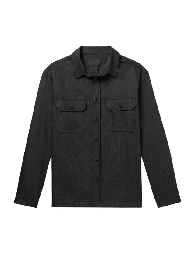 Evander Cotton and Linen-Blend Overshirt - Men