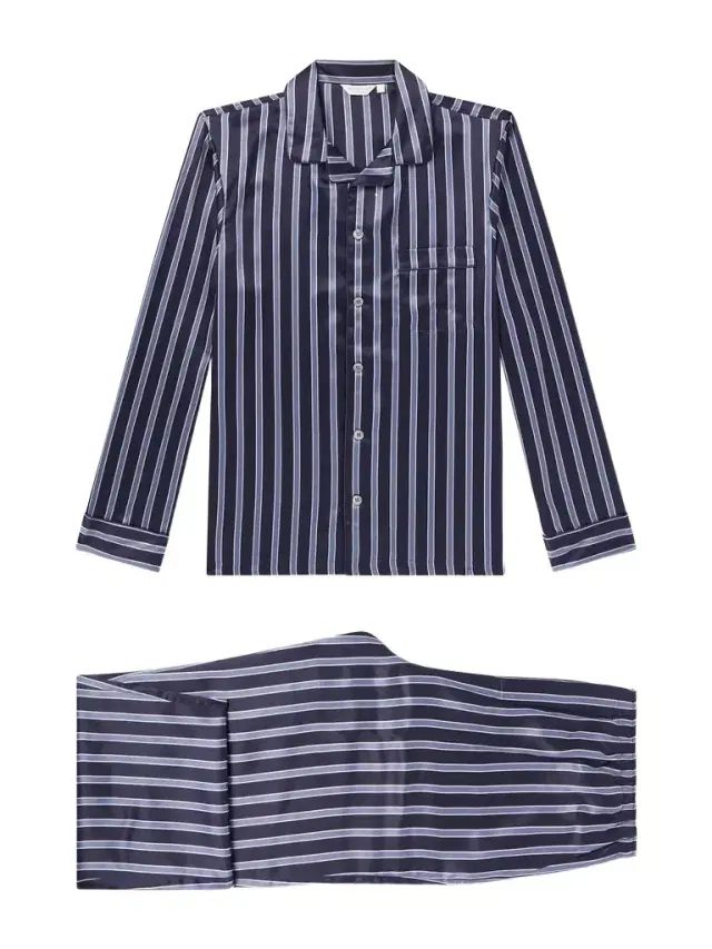 Brindisi Striped Silk-Satin Pyjama Set - Men