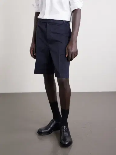 Thom Browne Straight-Leg Cotton-Twill Shorts - Men | Thumbnail 3