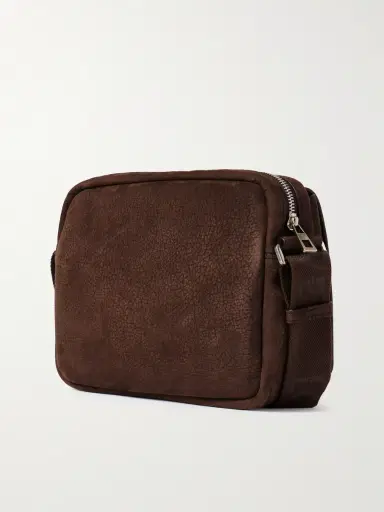 Loewe Pebble Embellished Full-Grain Nubuck Messenger Bag - Men | Thumbnail 3