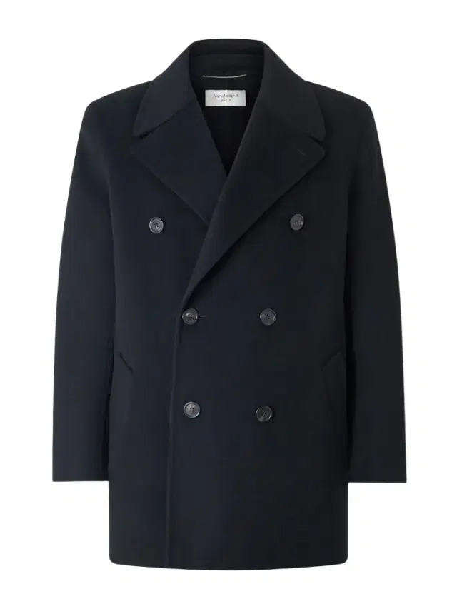 Double-Breasted Wool Pea Coat - Men
