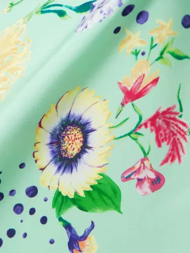 Rabanne Chain-embellished Floral-print Satin Midi Dress | Thumbnail 4 Rabanne Chain-embellished Floral-print Satin Midi Dress | Thumbnail 4