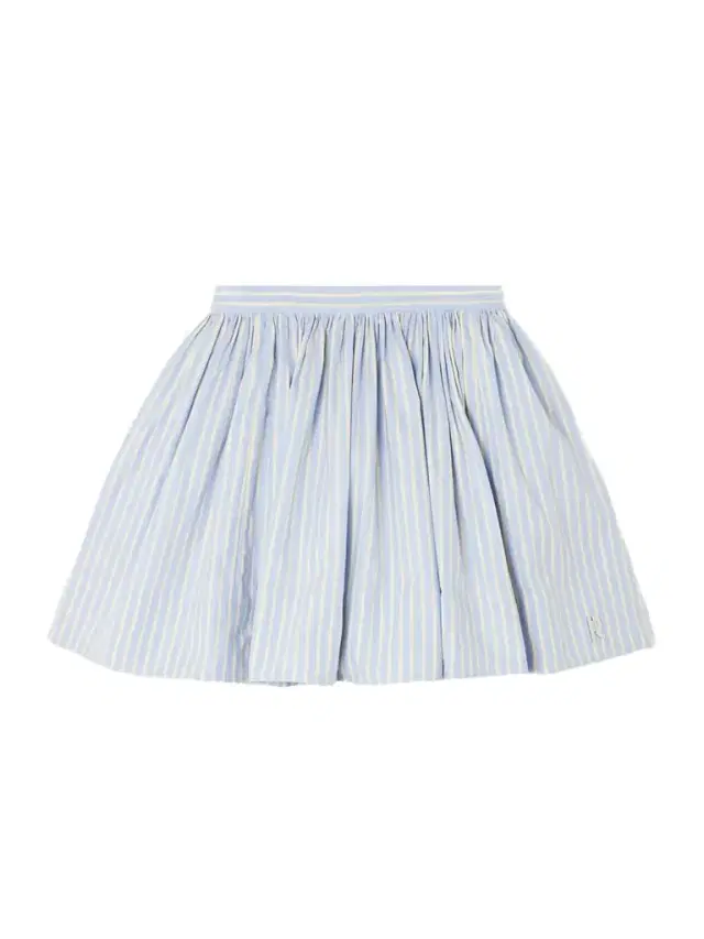 Embellished Pleated Striped Cotton-poplin Mini Skirt