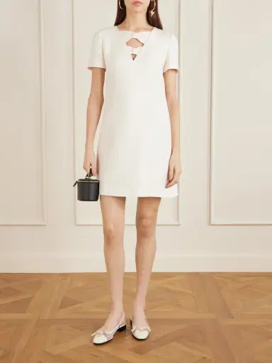 Valentino Garavani Valet Du Roi 25 Tasseled Leather And Mesh Slingback Ballet Flats | Thumbnail 4