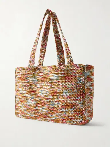 Valentino Garavani Viva Superstar Crocheted Raffia Tote | Thumbnail 4 Valentino Garavani Viva Superstar Crocheted Raffia Tote | Thumbnail 4