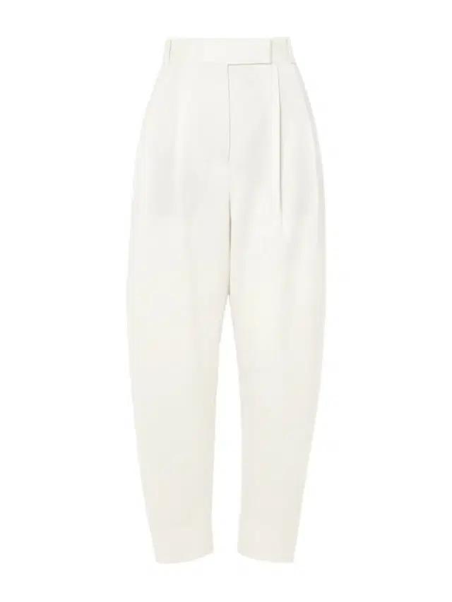 Wool-blend Twill Wide-leg Pants