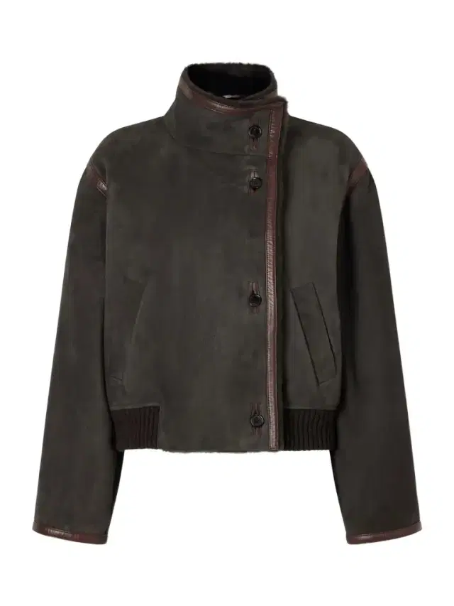 Loro Piana Jekel Leather-trimmed Shearling-lined Suede Jacket