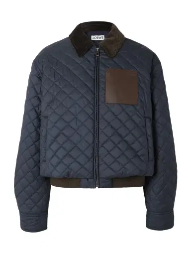 Loewe Corduroy And Leather-trimmed Quilted Shell Jacket | Thumbnail 1