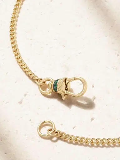 Lucy Delius Chubby Love 14-karat Gold Emerald Necklace | Thumbnail 3 Lucy Delius Chubby Love 14-karat Gold Emerald Necklace | Thumbnail 3
