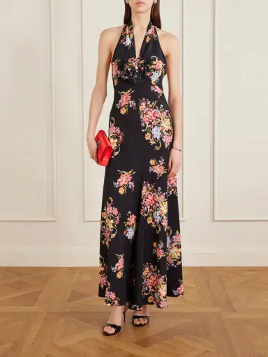 Rodarte Floral-print Silk-crepe Halterneck Gown | Thumbnail 2 Rodarte Floral-print Silk-crepe Halterneck Gown | Thumbnail 2
